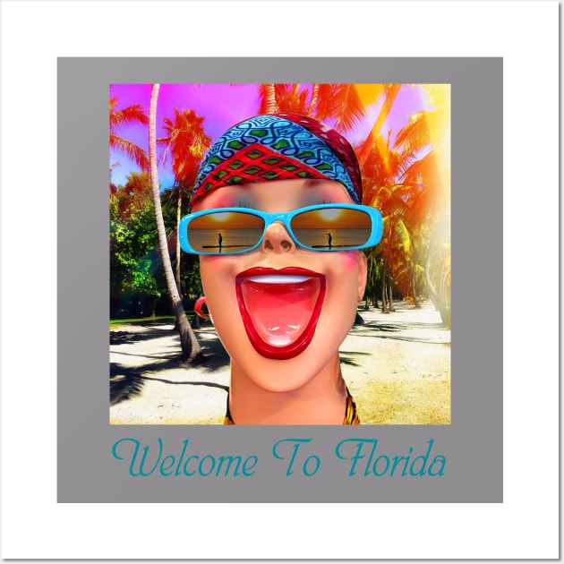 Welcome To Florida Wall Art by CreativePhil